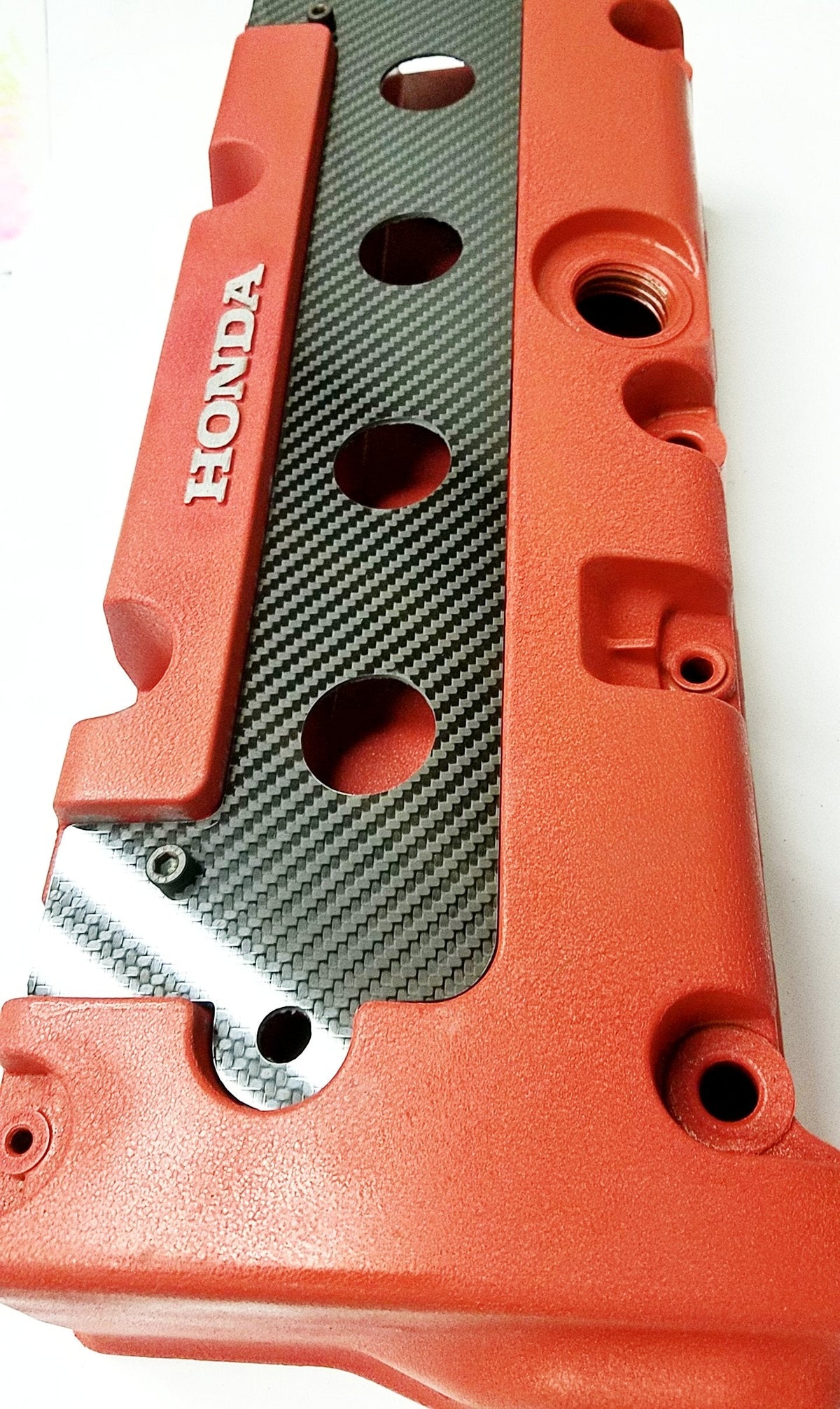 CARBON FIBER K Series Spark Plug Cover INSERT K20 K24 RSX TSX Si with 4 cutouts