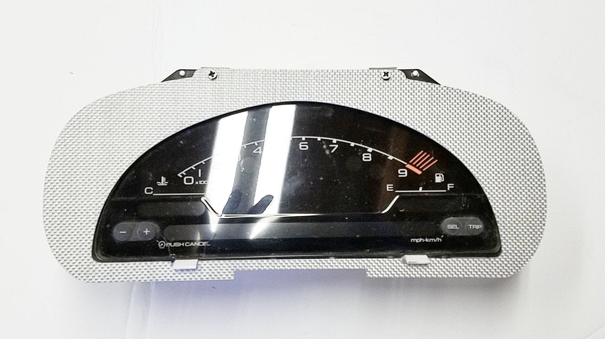 SILVER CARBON COMPOSITE MATTE Conversion Bezel for S2000 AP1 AP2 Cluster Honda EG EK EF and Acura DC