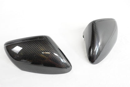 2020+ Porsche Taycan & 911 (9J1/992) OEM Replacement Dry Carbon Fiber Mirror Covers | FYBR Aerodynamics