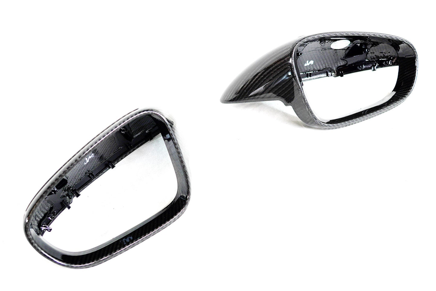 2020+ Porsche Taycan & 911 (9J1/992) OEM Replacement Dry Carbon Fiber Mirror Covers | FYBR Aerodynamics