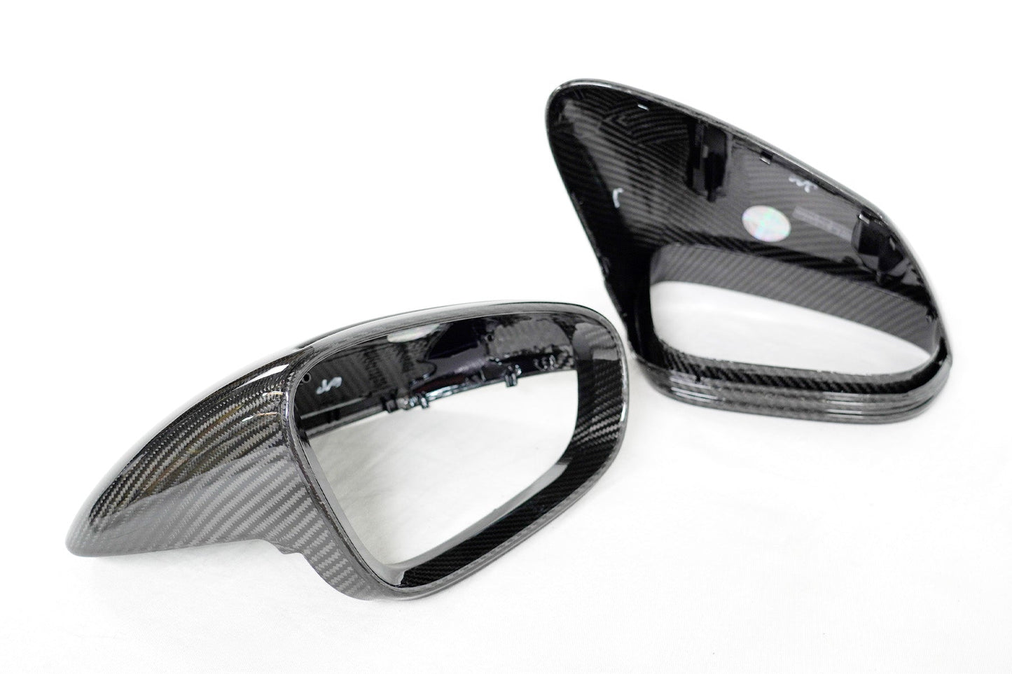 2020+ Porsche Taycan & 911 (9J1/992) OEM Replacement Dry Carbon Fiber Mirror Covers | FYBR Aerodynamics