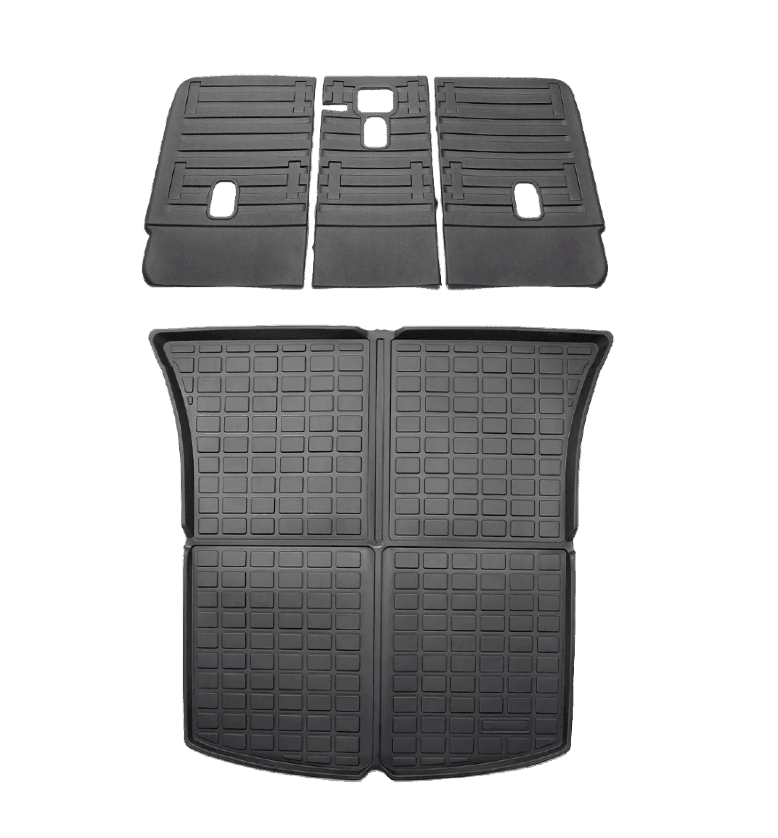 2020-2026 Tesla Model Y Rear Trunk & Second Row Seats Back Cover Mats Set (5 Seater)