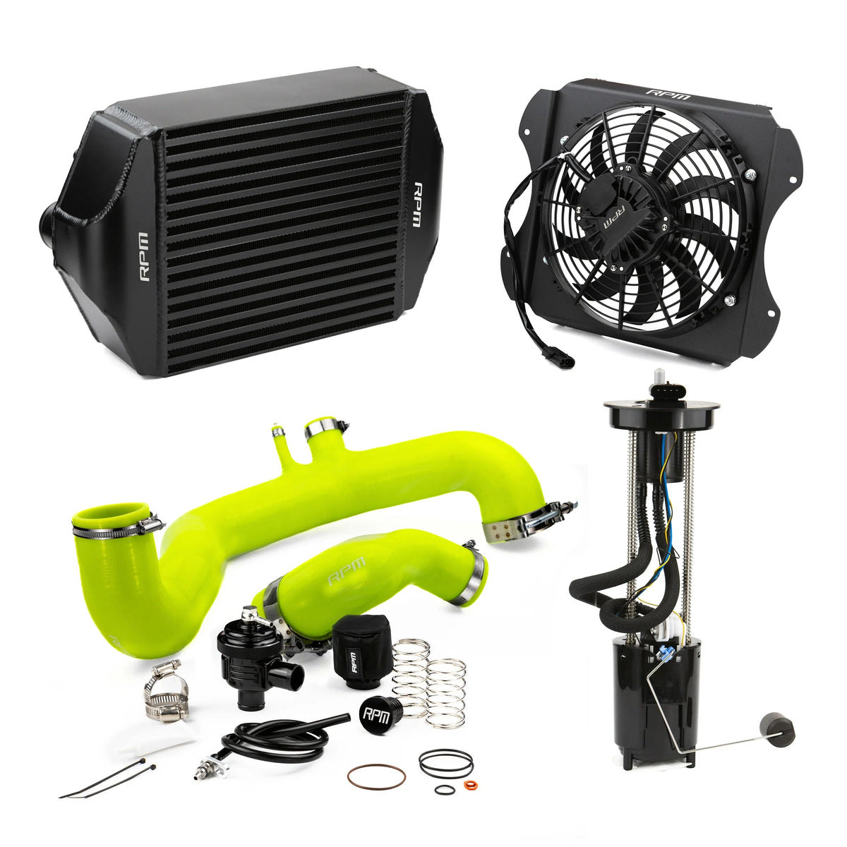 RPM 2020-2026 Can-Am X3 120HP to 190+HP Big Core Intercooler Upgrade Kit + Fan, Silicone, & BOV