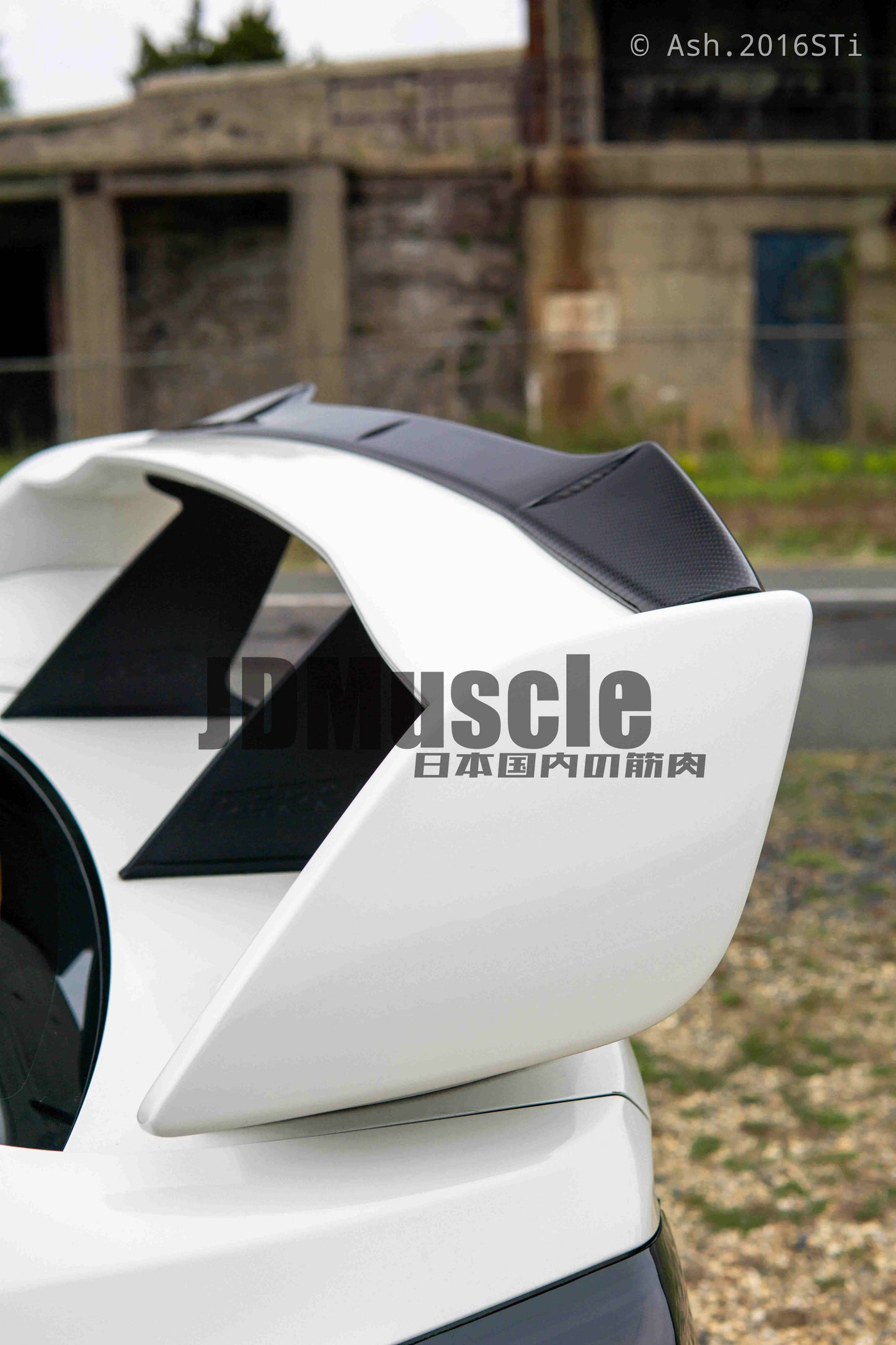JDMuscle [15-26 WRX, 15-21 STI]  Carbon Fiber Wing Gurney Flap V2 *Clearance*No Returns*
