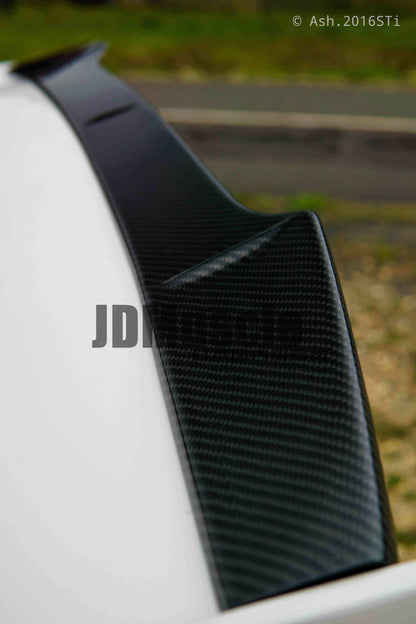 JDMuscle [15-26 WRX, 15-21 STI]  Carbon Fiber Wing Gurney Flap V2 *Clearance*No Returns*