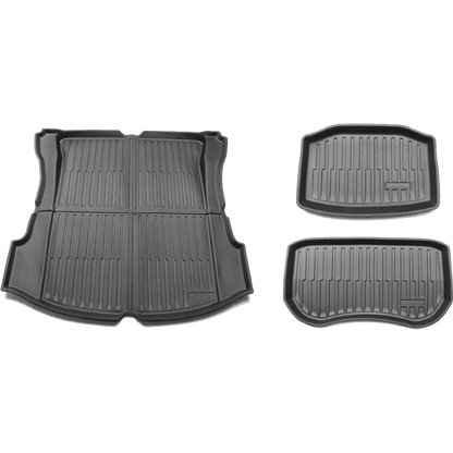 2017-2023 Tesla Model 3 Rear Trunk & Trunk Well & Front Trunk Mats Set