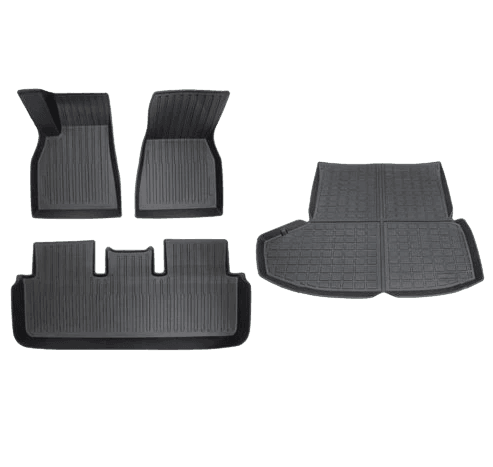 2021-2024 Tesla Model S Floor Mats & Rear Trunk Mat Set