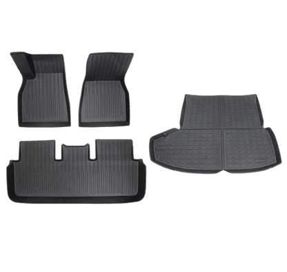 2021-2024 Tesla Model S Floor Mats & Rear Trunk Mat Set