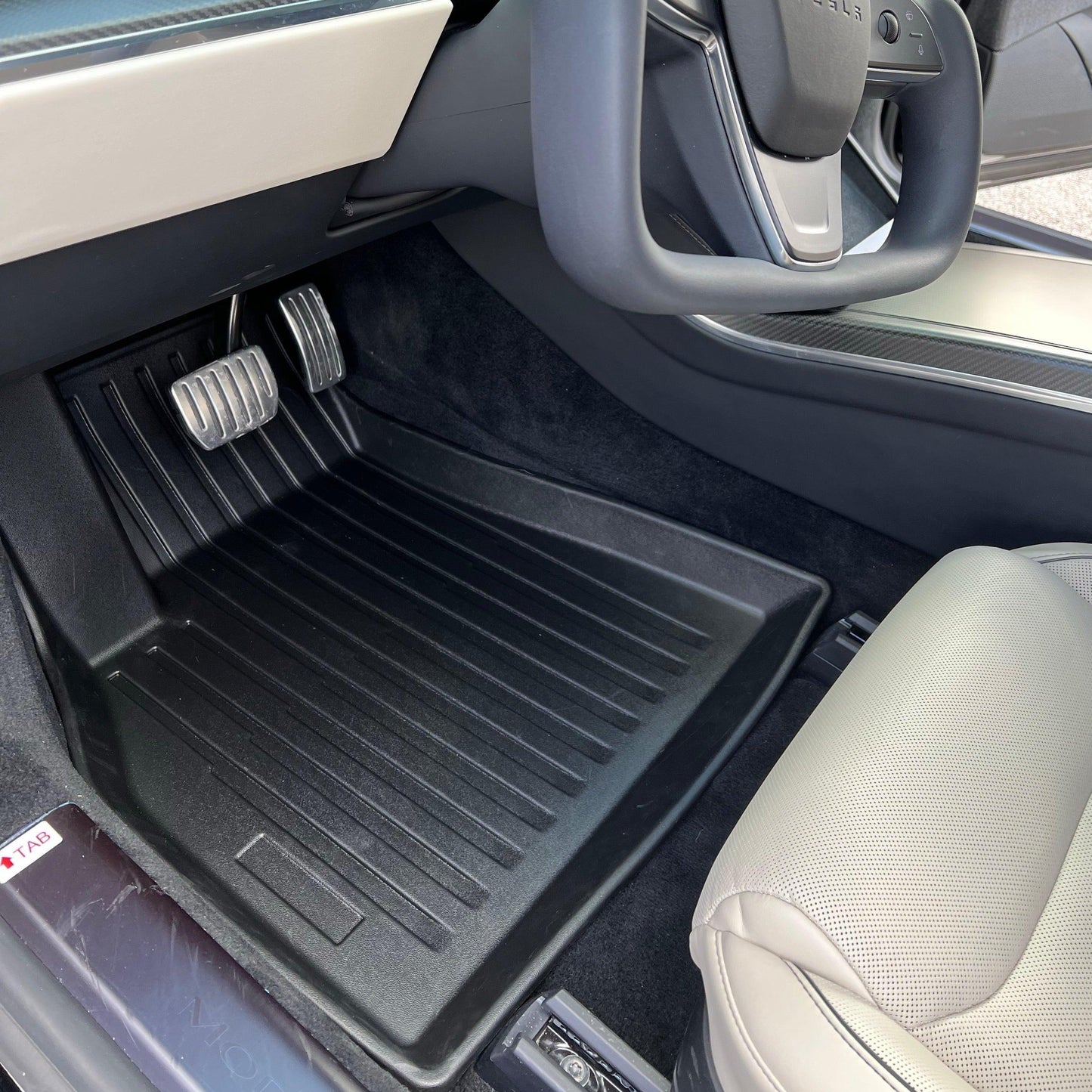 2021-2024 Tesla Model S Floor Mats & Rear Trunk Mat Set