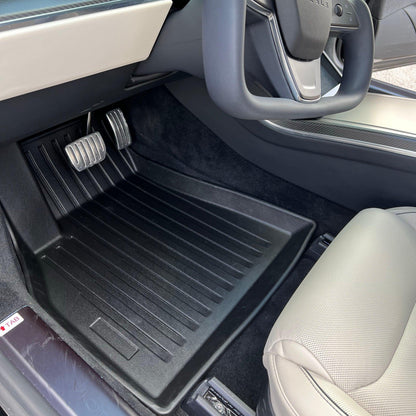 2021-2024 Tesla Model S Floor Mats & Rear Trunk Mat Set