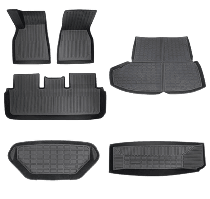 2021-2024 Tesla Model S Floor Mats Full Set (Plaid and Long Range)