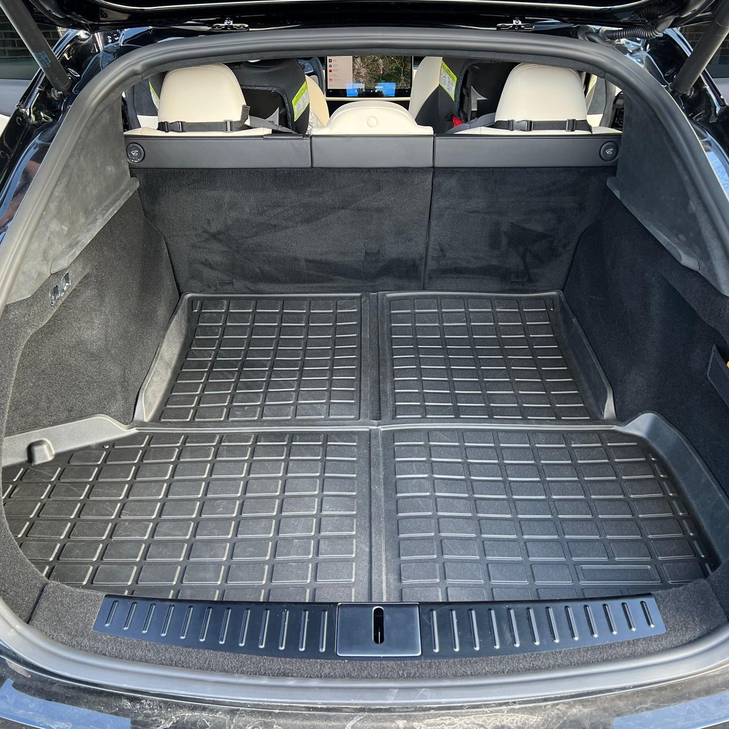 2021-2024 Tesla Model S Rear Trunk & Trunk Well & Front Trunk Mats Set