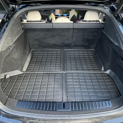2021-2024 Tesla Model S Rear Trunk & Trunk Well & Front Trunk Mats Set