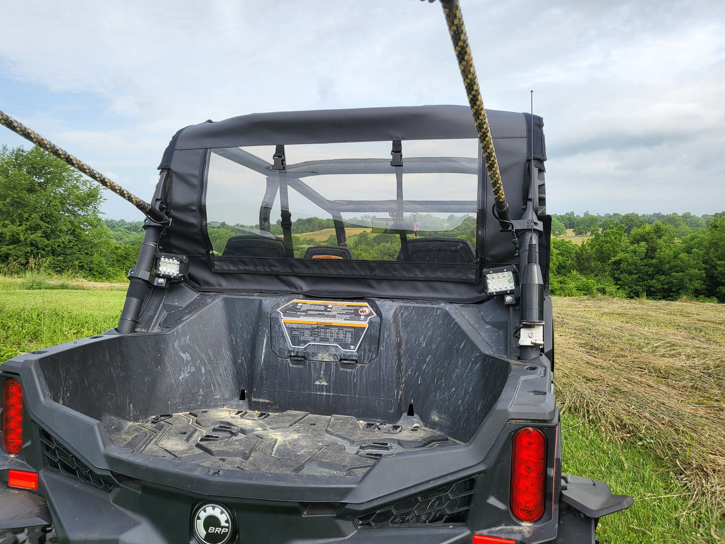 2019+ Can-Am Maverick Trail Canvas Rear Panel