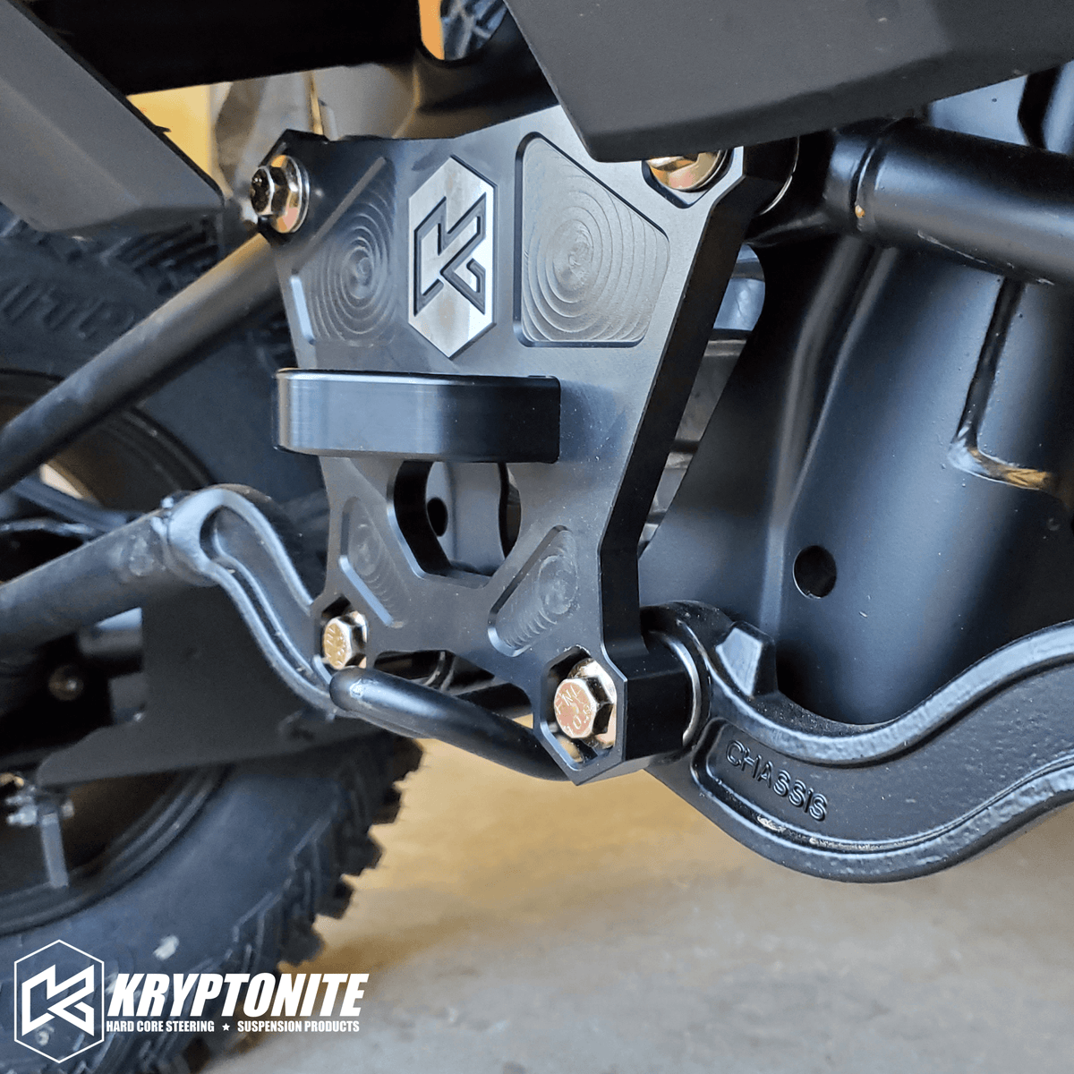 Kryptonite Polaris RZR Death Grip Rear Radius Plate 2018-2021 Turbo S