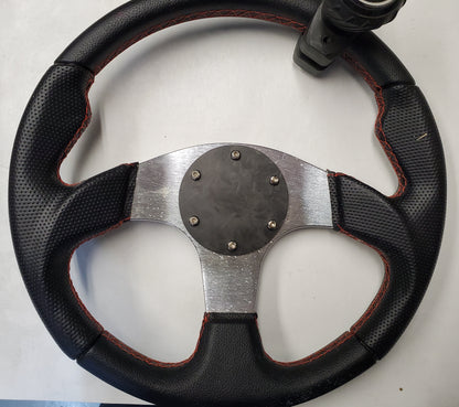 FORGED CARBON FIBER ROUND Matte Steering Wheel Horn Button Cover Plate NO Button