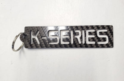 K-Series carbon fiber vustom keychain lanyard gift