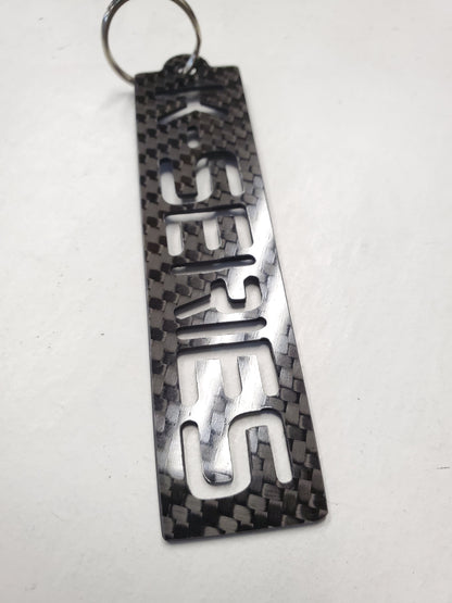 K-Series carbon fiber vustom keychain lanyard gift