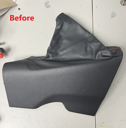 Custom Made Suede Emergency Brake Boot for Subaru BRZ 2022 - 2024 Red Stitching