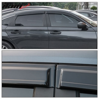 2022-2025 Honda Civic Sedan Window Visor Slim Smoke Tinted Acrylic