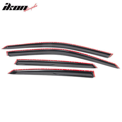 2022-2025 Honda Civic Sedan Window Visor Slim Smoke Tinted Acrylic