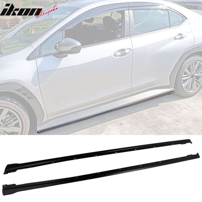 2022-2025 Subaru WRX Unpainted Side Skirts Extension Rocker Panel Pair