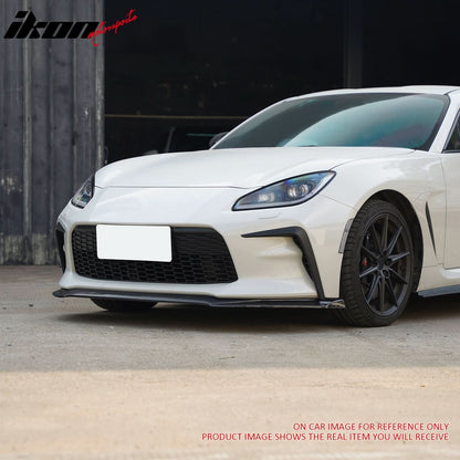 2022-2025 Toyota GR86 IKON V7 Style Front Bumper Lip Matte Black ABS