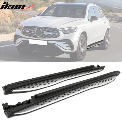 2023-2025 Benz GLC300 OE Style Black Running Board Aluminum Plastic