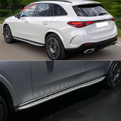 2023-2025 Benz GLC300 OE Style Black Running Board Aluminum Plastic