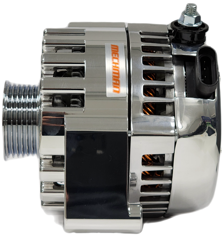 Mechman 170 Amp High Output Alternator 1996-2004 GM Truck 4.3L 4.8L 5.3L 5.7L 6L - Polished Billet