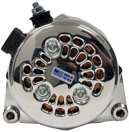 Mechman 240 Amp High Output Alternator 1996-2004 GM Truck 4.3L 4.8L 5.3L 5.7L 6L - Chrome Billet