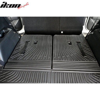2024-2025 Hyundai Santa Fe Trunk Mat W/ Backrest Rear Seat Liner Black