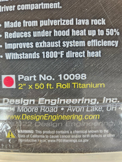 DEI Header/Exhaust Wrap - 2"x50FT Roll #10098