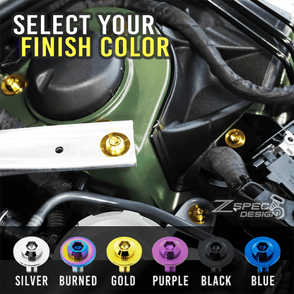 ZSPEC Dress-Up Bolts® Hardware Kit for the 2021+ Honda Grom Platform, Titanium