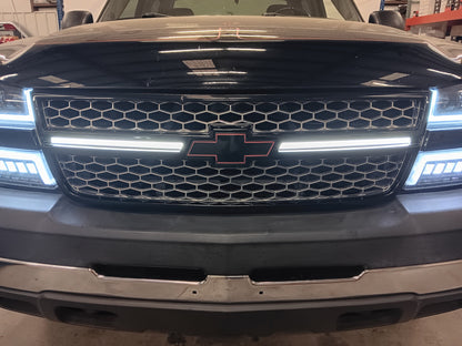 03-07 Chevrolet Silverado DRL Grille Light Bars Animated Startup/Sequential Turn