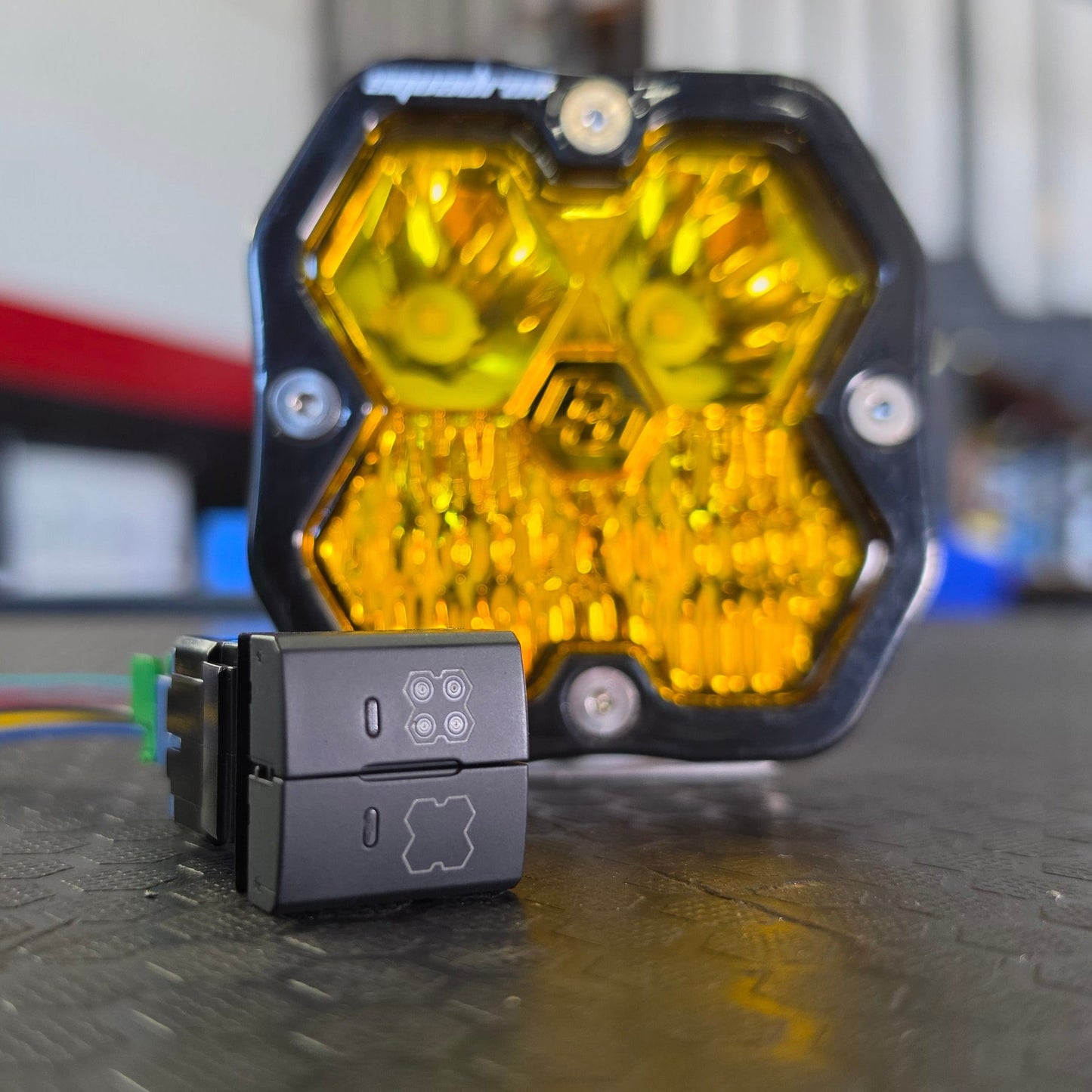 Square Dual Function Toyota OEM Style Switch "Squadron 2.0 Style"