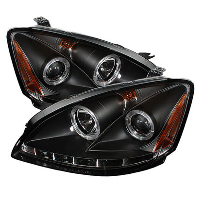 Spyder Nissan Altima 02-04 Projector Headlights Halogen Model- LED Halo LED Blk PRO-YD-NA02-HL-BK 5008077