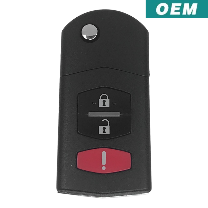 Mazda Miata MPV 2004-2007 OEM 3 Button Flip Key Remote OUCG8D-335A-A