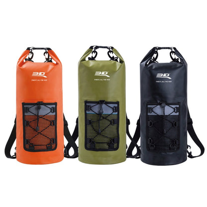 3D MAXpider Roll-Top Dry Bag Backpack - Army Green 6117-AG