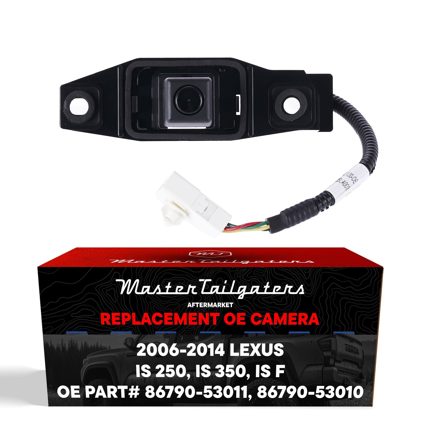 Lexus IS 250/350 (2006-2013), IS F (2008-2014) OEM Replacement Backup Camera OE Part # 86790-53010, 86790-53011