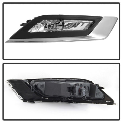 Spyder 17-18 Ford Fusion OEM Fog Lights w/ Switch & Cover - Clear (FL-FFUS17-C) 5085405