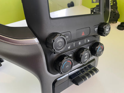 Radio+Climate Knobs - 2019+ RAM - BLACK