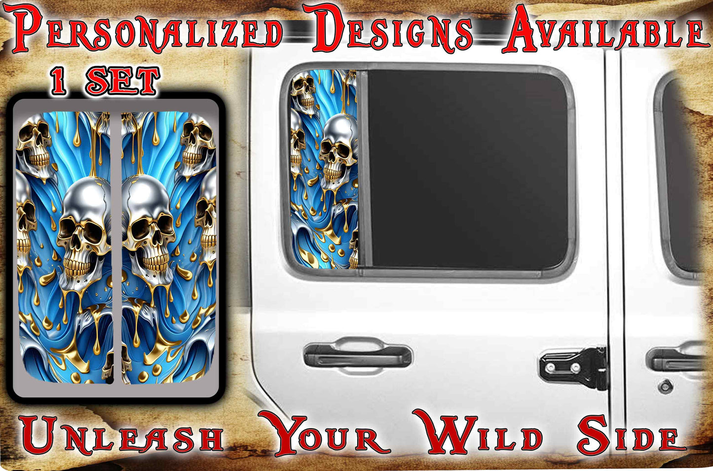 Skull Side door window  206