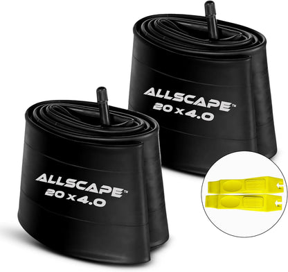 HEB ALLSCAPE® BUNDLE Fat Tires-  SET OF 20"x 4.0" (2) Tires, (2)Tubes, and a Tire Inflator.