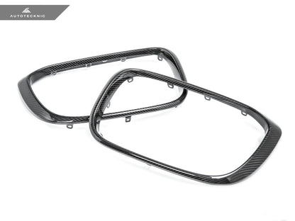 AutoTecknic Replacement Dry Carbon Grille Surround Set - BMW G01 X3 | G02 X4 Pre-LCI