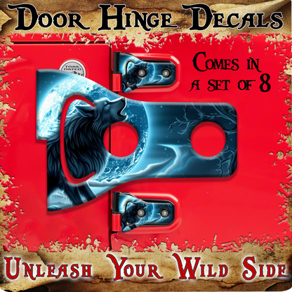 Wolf Door hinge decals 20
