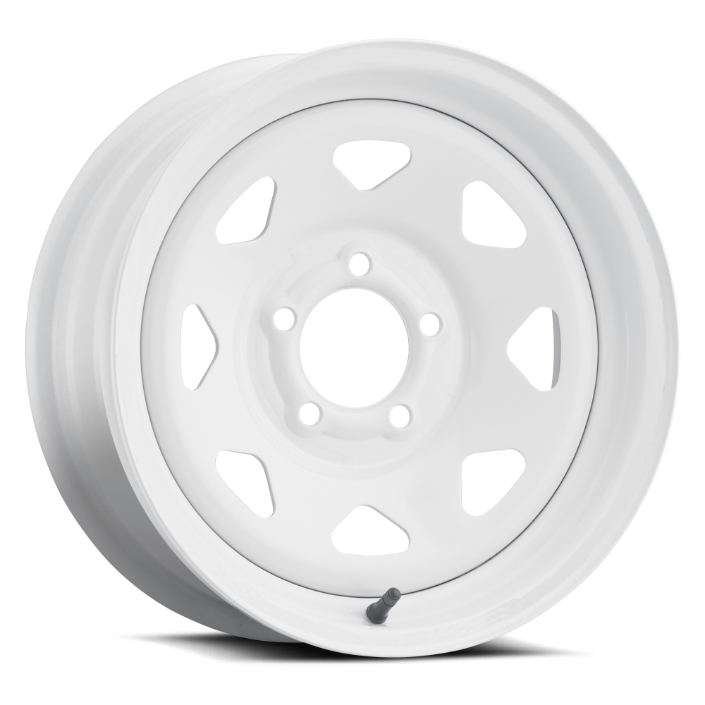 Allied Wheel Components 8 SPOKE WHITE 14X5.5 5X4.5 (BOX)