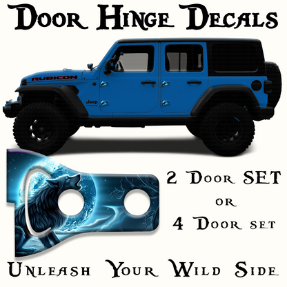 Wolf Door hinge decals 20