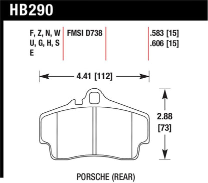 Hawk Performance Ceramic Street Brake Pads
