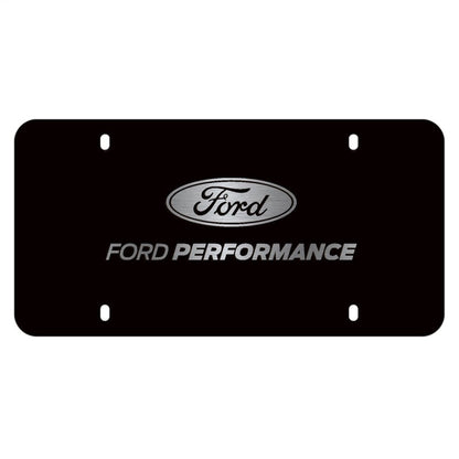 Ford Racing Black Stainless Steel Marque Plate M-1828-LB